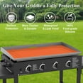 thumbnail image 3 of 36" Griddle Silicone Mat for stone 36/30/28 Inch, Food Grade Grill Protective Mat Overall Product Dimensions Grill Protector Cover Cuttable and Customizable, 3 of 4