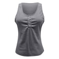 thumbnail image 6 of Giftesty Tank Tops for Women Casual Sleeveless T-shirt with Solid Button Top, 6 of 6