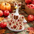 thumbnail image 5 of OANLKGI Thanksgiving Fall Goose Dress 23 Inch Harvest Printed Outfit With Matching Bow Decor Replacement Clothing For Porch Goose Figurine Front Porch Farmhouse Seasonal Decor, 5 of 8