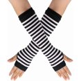 thumbnail image 1 of HUGFEGWE Chauffe-Bras Classique Unisexe Sans Doigts pour Femmes Manches Longues Demi-Doigts Gants Chauds CJB91-98996, 1 of 9