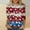 ♔068-Wine, variant on Women's 3/4 Sleeve Round Neck Pullover Top - Independence Day Print Casual T-Shirt, Short Sleeve Tops for Women, Business Casual Tops
