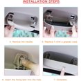 thumbnail image 5 of T-ROC 2018-2021 2022 Estuche para gafas de coche ABS Piezas de repuesto para soporte de gafas de sol para automóvil - Se instala en el mango del soporte frontal (Beige) JM, 5 of 5