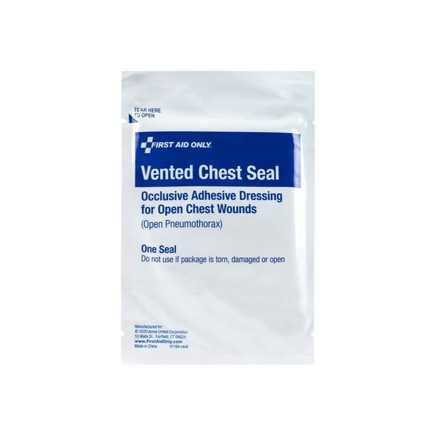 First Aid Only Vented chest seal 16.5 cm round