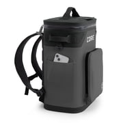 CORE 24 Can Climakeep Magnetic Soft Cooler, Leakproof Cooler, Waterproof Zipper, Charcoal