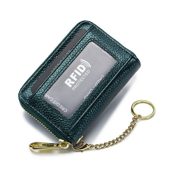 Elegant Accordion Style Wallet, Genuine Leather Credit Card Holder Offers Large Capacity And RFID Blocking Technology, Compact Yet Roomy For All Your Essentials, Best For Men And Women