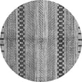 thumbnail image 1 of Ahgly Company Indoor Round Abstract Gray Modern Area Rugs, 7' Round, 1 of 4