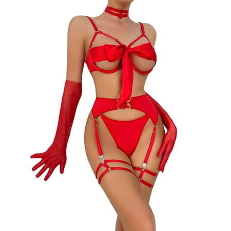 Yuhangmm Women s Underwear Sexy Lace Nightclub Hollow Out Spicy Girl Slim Fit Backless Slim Slim Slim Slim Slim Strap Sexy Valentines Day Lingerie