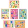 thumbnail image 1 of S&O Fun Thank You Cards with Envelopes, Set of 24 Assorted Gratitude Note Cards in Pop Colors, Decorative Thank You Notes to Mix & Match for Expressing Appreciation, 1 of 8