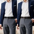 thumbnail image 7 of 2 Pack Mens Belt Leather Dress Casual Belt with Single Prong Buckle 1.5" Width Belts for Men Jeans,X25008,X25015, 7 of 7
