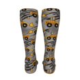 thumbnail image 6 of KLL Retro Excavator Print Cool Socks Men's Women's Crew Socks Funny Crazy Novelty Stockings, 6 of 8