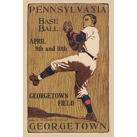 Pennsylvania Baseball - Georgetown Field- Fine Art Canvas Print (20" x 30")