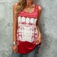 thumbnail image 2 of Patlollav Tank Top for Women Under $10.00, Womens Summer Tank Top Round-Neck Sleeveless Print Casual Fashion Blouse, 2 of 6