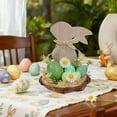 thumbnail image 4 of Prefilled Easter Eggs Easter Wooden Ornaments Rabbits Easter Eggs Flower Style Home Bucolic Style Desktop Cute Decoration, 4 of 6
