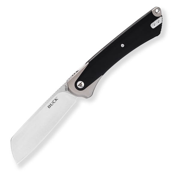 Buck Knives 263 Highline XL Folding Pocket Knife, 3.81" D2 Steel Blade, Micarta Handle with Pocket Clip
