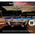 thumbnail image 6 of Freetime Fun Heavy Duty Ibiza 8x10ft Rectangular Outdoor Patio Umbrella with Solar Lights, Sand, 6 of 8