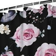 thumbnail image 4 of Waterproof Pioneer Shower Curtain 36x72 Inch Polyester Unique Colorful Floral Shower Curtain for Bathroom Hotel Home Decor with 7 Plastic Hooks, 4 of 5