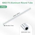 thumbnail image 3 of Tubo redondo de aluminio 6063 de 250 mm en paquete de 3, 5 mm ID 9 mm OD, tubería de aluminio sin costura para manualidades DIY [0.2x0.35x9.8IN], 3 of 7