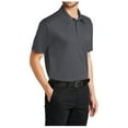 thumbnail image 2 of Yellow Rooster Mens Short Sleeve Silk Touch Performance Pocket Polo Steel Grey L, 2 of 4