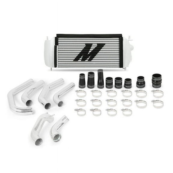 Mishimoto MMINT-F27T-15KPSL Intercooler Kit Compatible With Ford F-150 EcoBoost 2.7L 2015-2017 Silver, Polished