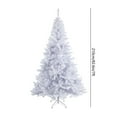 thumbnail image 3 of FHBVT 7ft White Artificial Christmas Tree Unlit Hinged Spruce Full Tree Metal Stand Realistic Full Bodied Xmas Tree for Indoor Outdoor Home Office Living Room Christmas Winter Holiday Festival Decor, 3 of 7