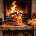 thumbnail image 4 of WNEXOPE Artificial Pumpkin Maple Leaves Arrangement, Fall Table Centerpiece Decor for Thanksgiving Halloween Party, Handcrafted Home Ornament, 4 of 6