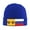 Blue, variant on New Russian Flag Winter Beanie Hats for Men Women Warm Cozy Knitted Cuffed Skull Cap Navy Blue