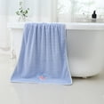 thumbnail image 2 of Xuniizn Bath Towel and Wash Cloths Set: Cartoon Animal Water Pattern Bath Towel 70x140Cm, 100%Polyester, Highly Absorbent & Fade Resistant, 2 of 7