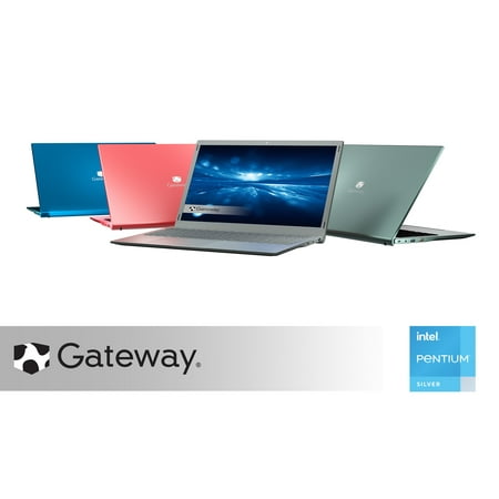 Gateway 15.6" FHD PC Laptop, Intel Pentium Silver N5030, 4GB RAM, 128GB HD, Windows 10 Home (S Mode), Blue, GWTN156-11BL