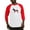 Red/White, variant on CafePress - American Frenchie Baseball Jersey - Cotton Baseball Jersey, 3/4 Raglan Sleeve Shirt