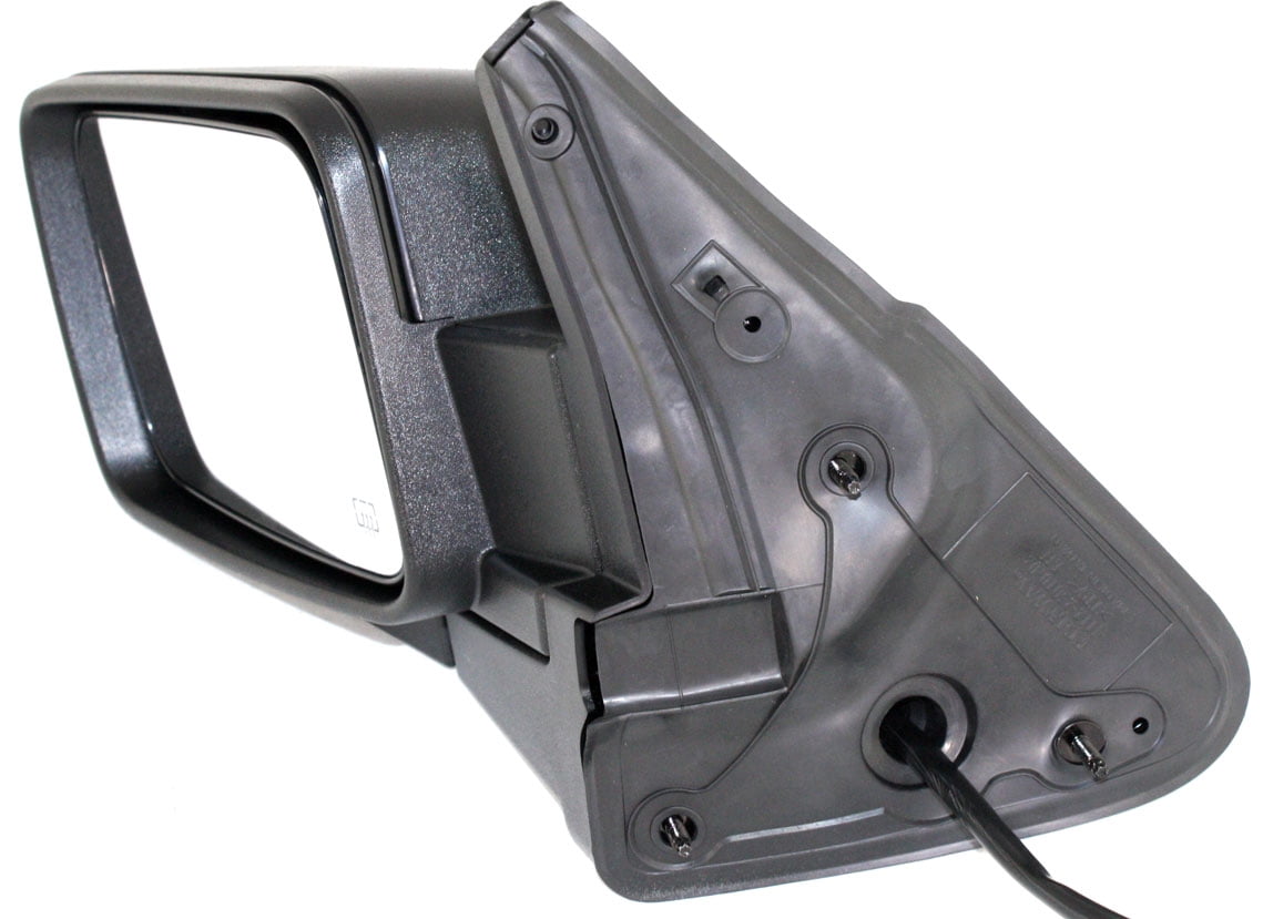 Mirror Compatible With 2006-2010 Jeep Commander Left Driver Side Heated Textured Black Kool-Vue