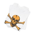thumbnail image 2 of Orange Skull Graphic Design Tee, Skull Shirt, Vintage Tees, Art Design T-Shirt, Vintage Graphic Tee, Art Shirts with Skulls, 2 of 83