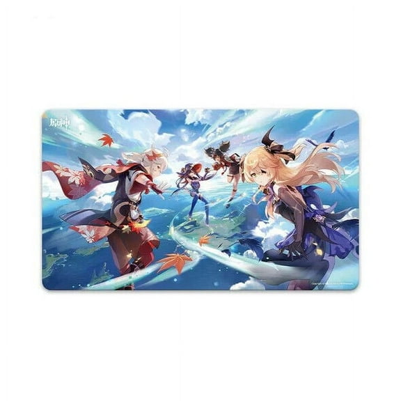 Genshin Impact Official miHoYo Fischl Kazuha Game Desk Mouse Pad Playmat 27"x16"