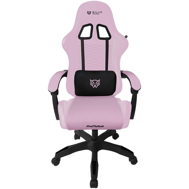 Silla Gamer BALAM RUSH POWER RUSH V2 Ergonomica Reclinable Rosa - Negro BR-944489 Comodidad duradera y estilo único
