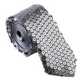 thumbnail image 7 of EliteGoogv Mens Womens Sequins Glitter Necktie Patchwork Pattern Tie For Formal Business Wedding Party Prom Banquet And Daily Wear,Blue,One Size, 7 of 7