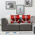 thumbnail image 3 of JRXY Throw Pillow Cover Red Boat Pixdezines Anchors Nautical White Ocean Decorative Pillow Case Home Decor Square Pillowcase,2 Pcs White, 3 of 6
