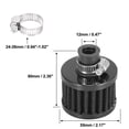 thumbnail image 4 of Unique Bargains 4 Pcs Filtre à Air Universel 12mm Bleu Rond Remplace pour Moto Voiture, 4 of 7