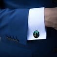 thumbnail image 3 of Sea Lion Stylish and Versatile Cufflink Set for Dress Shirts, Made of Stainless Steel, Ideal for Formal Occasions, 3 of 6