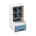 thumbnail image 3 of LOVIVER Rangement de Bureau Porte-Crayon Compartiment Amovible Conteneur de Bureau Bleu, 3 of 8