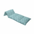 thumbnail image 4 of Aqua Floor Pillow Lounger Cover, Hippie Floral Leaves Mandala Rounds Traditional Elements Print, Nap Mat Printed Fabric Case for 5 Pillows, 88" x 27", Turquoise Teal White, by Ambesonne, 4 of 5