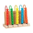 thumbnail image 4 of lionlar Counting Bead Frame Wooden Frame Montessori Educational Learning Toy Sensory Toy 5 Row, 4 of 9