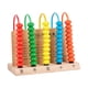 thumbnail image 5 of Juguete Ábaco Montessori Hugo de madera 5 filas Mano Ojo Coordinación Matemáticas, 5 of 10