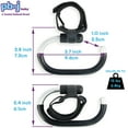thumbnail image 6 of PBnJ baby Foldable Stroller Hooks for Diaper Bags - Universal Fit Stroller Bag Hook, One-Hand Use, Aluminum Design - Stroller Accessories 2 Pack, 6 of 8