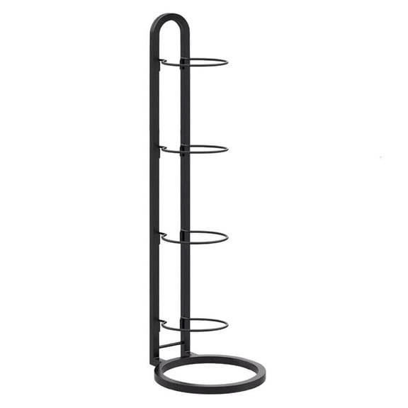 lanema Adjustable Football Basketball Display Stand 4 Layer Metal Cube Rack for Organizing Sport Equipment Indoor and Outdoor