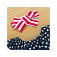 thumbnail image 4 of Bagilaanoe 0-18M Infant Baby Girl 4th of July Clothes Independence Day Outfits Stripe/Star Print Romper Sleeveless Playsuit with Hairband Summer Clothing, 4 of 9
