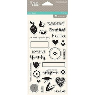 Hello Hobby Acrylic Stamps & Stamp Ink Set, Hello, 10 Pieces