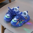 thumbnail image 2 of XQYLOS Glow-in-the-Dark Sneakers for Toddlers, Breathable Mesh Outdoor Shoes with Reflective Details, Non-Slip Athletic Footwear for Park/Playground, 2 of 6