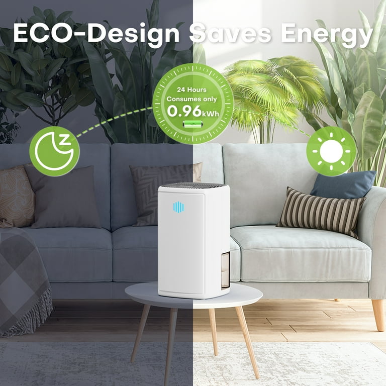 KLOUDIC Dehumidifier for Home (280 sq. ft), 37Oz Water tank