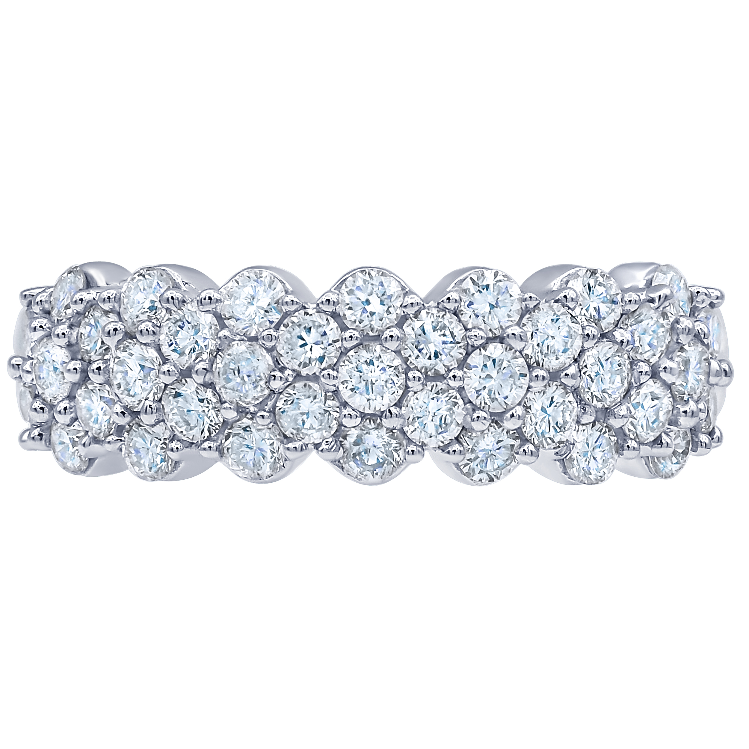 Arista 1 Carat T.W Lab Grown Diamond Classic Women's Anniversary Ring in Sterling Silver (I, SI)