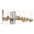 thumbnail image 1 of Global Gallery Avery Tillmon 'Skyline Crossing Gold' Canvas Wall Art, 1 of 4