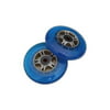 2 Blue Wheels W/Abec 7 Bearings for RAZOR SCOOTER 100mm, 100mm Plastic By TGM Skateboards